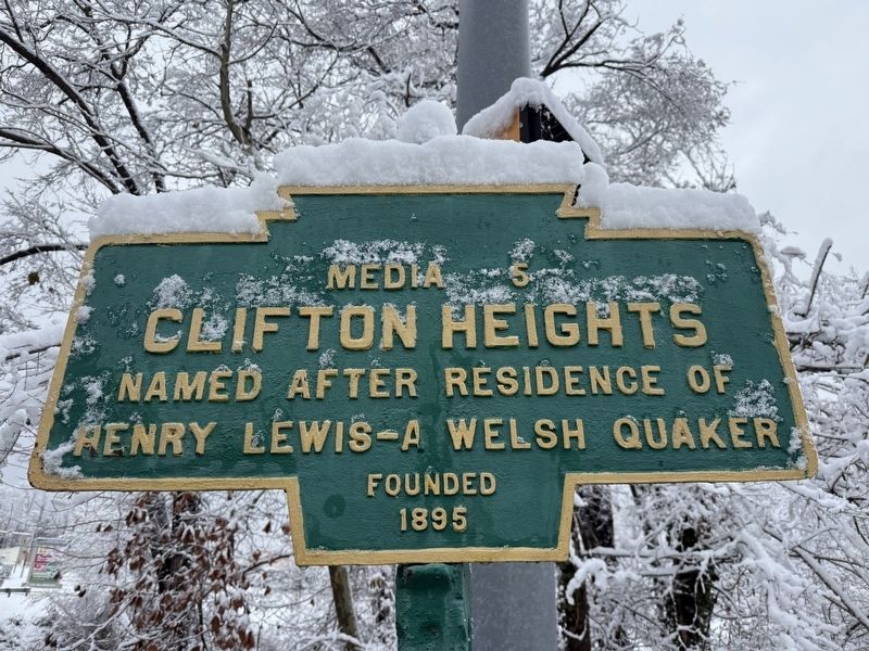 Clifton Heights Marker image. Click for full size.