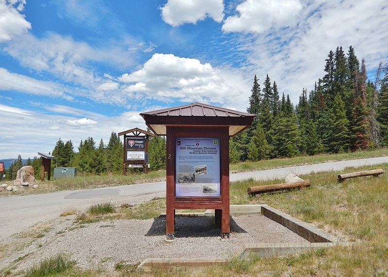 A History of the 10th Mountain Division Kiosk image. Click for full size.