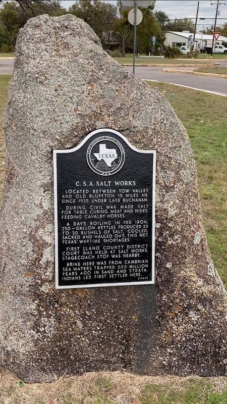 C.S.A. Salt Works Marker image. Click for full size.