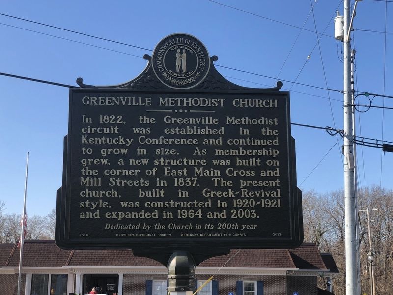 Greenville Methodist Church Marker, Side Two image. Click for full size.