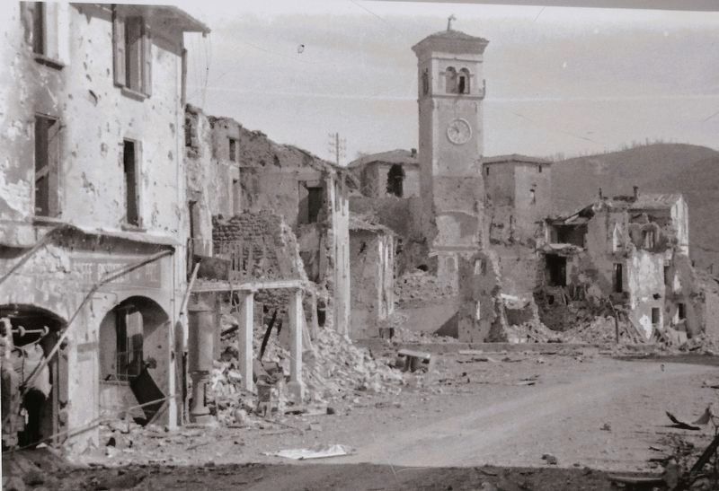 Marker detail: The Village of Castel d� Aiano image. Click for full size.