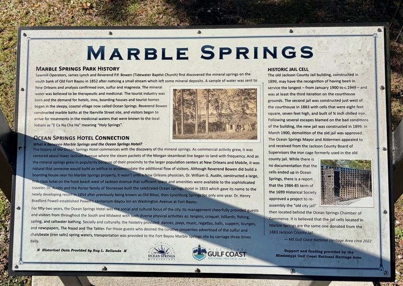 Marble Springs Marker. Click for full size. Marble Springs Marker image. Click for full size.