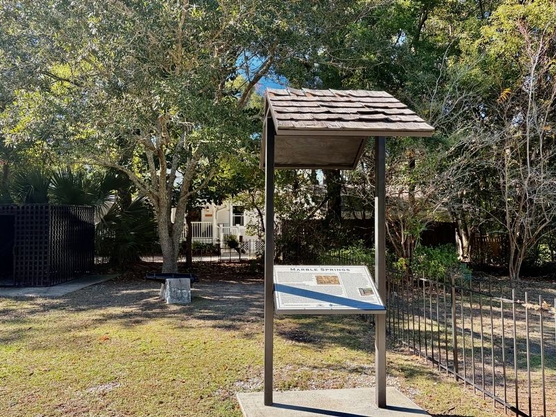 Marble Springs Marker. Click for full size. Marble Springs Marker image. Click for full size.