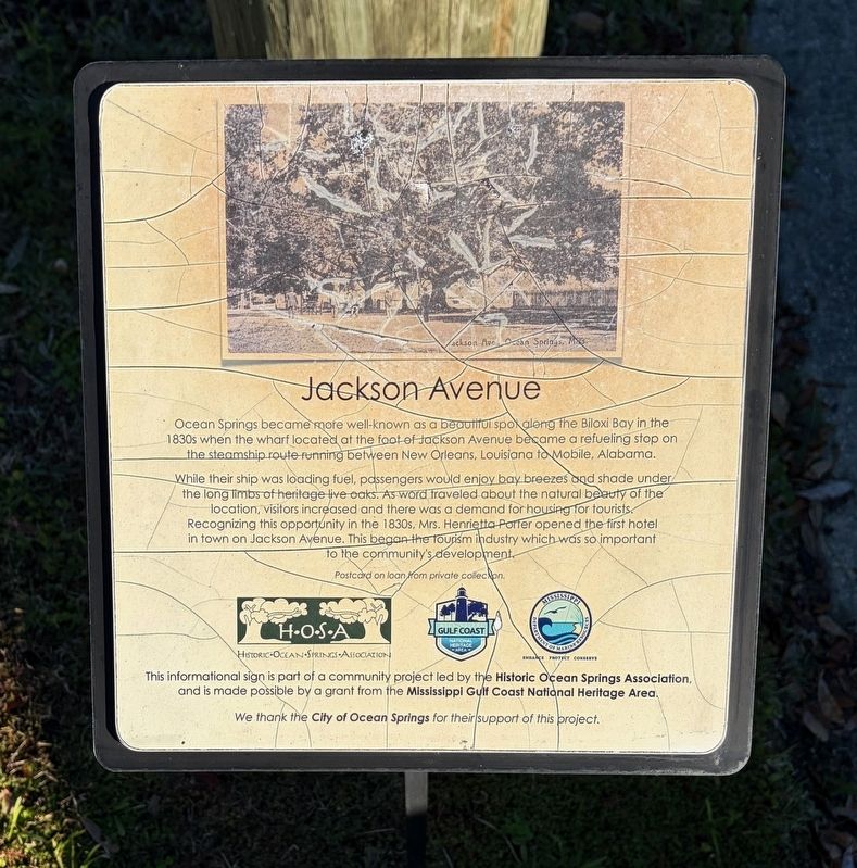 Jackson Avenue Marker image. Click for full size.