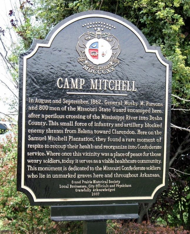 Camp Mitchell Marker image. Click for full size.
