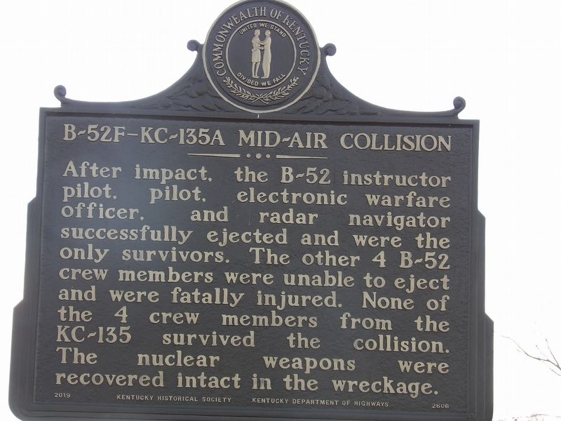B-52F�KC-135A Mid-Air Collision Marker, Side Two image. Click for full size.