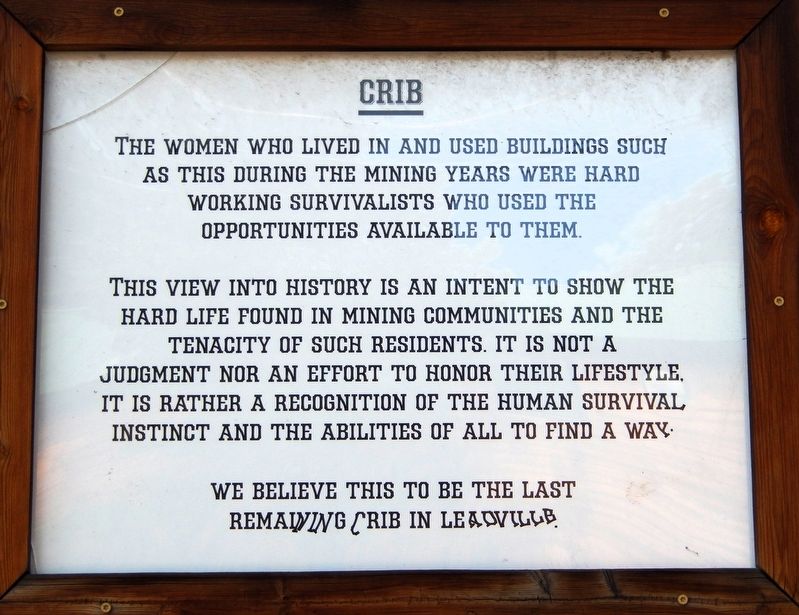 Crib Marker image. Click for full size.