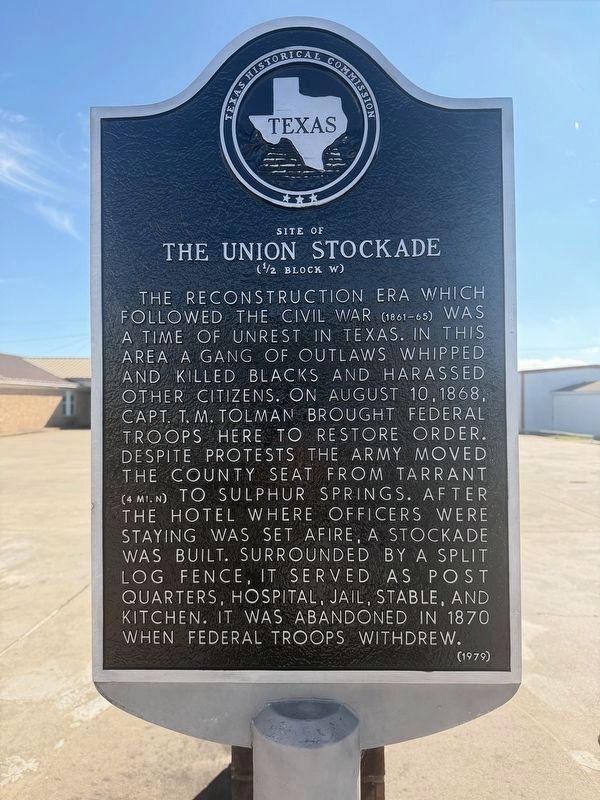 Site of the Union Stockade Marker. Click for full size. Site of the Union Stockade Marker image. Click for full size.