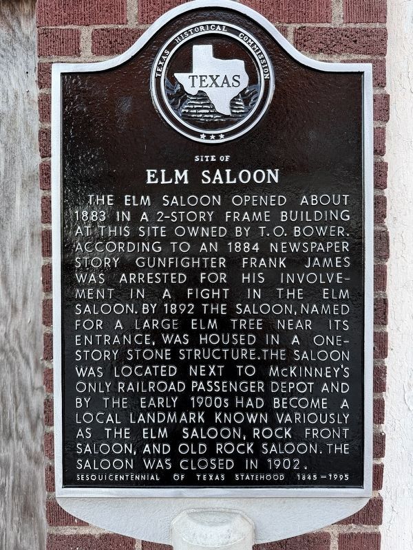 Site of Elm Saloon Marker image. Click for full size.