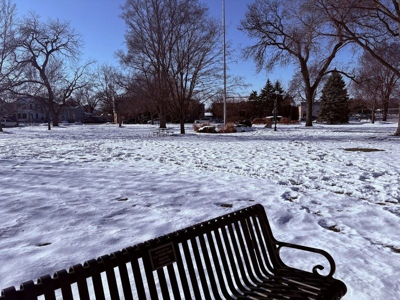 Veterans Memorial Bench. Click for full size. Veterans Memorial Bench image. Click for full size.