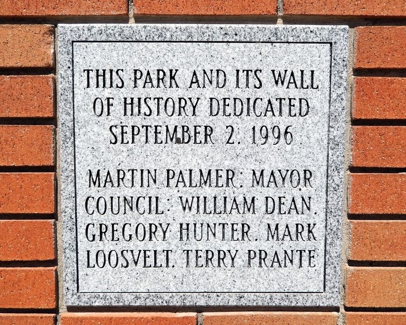Nearby �Wall of History� Marker image. Click for full size.
