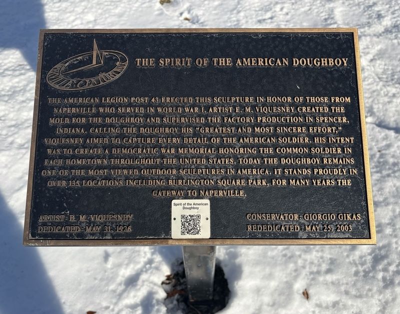 The Spirit of the American Doughboy Marker. Click for full size. The Spirit of the American Doughboy Marker image. Click for full size.