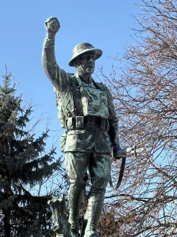 Doughboy statue. Click for full size. Doughboy statue image. Click for full size.