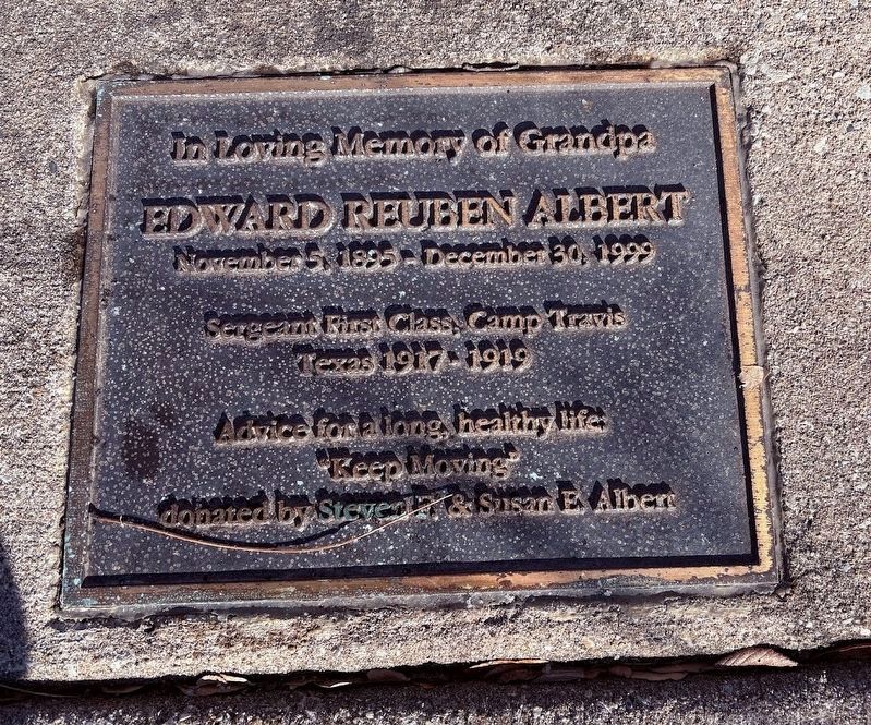 Flag pole dedicated to Edward Reuben Albert, World War I vetearn. Click for full size. Flag pole dedicated to Edward Reuben Albert, World War I vetearn image. Click for full size.