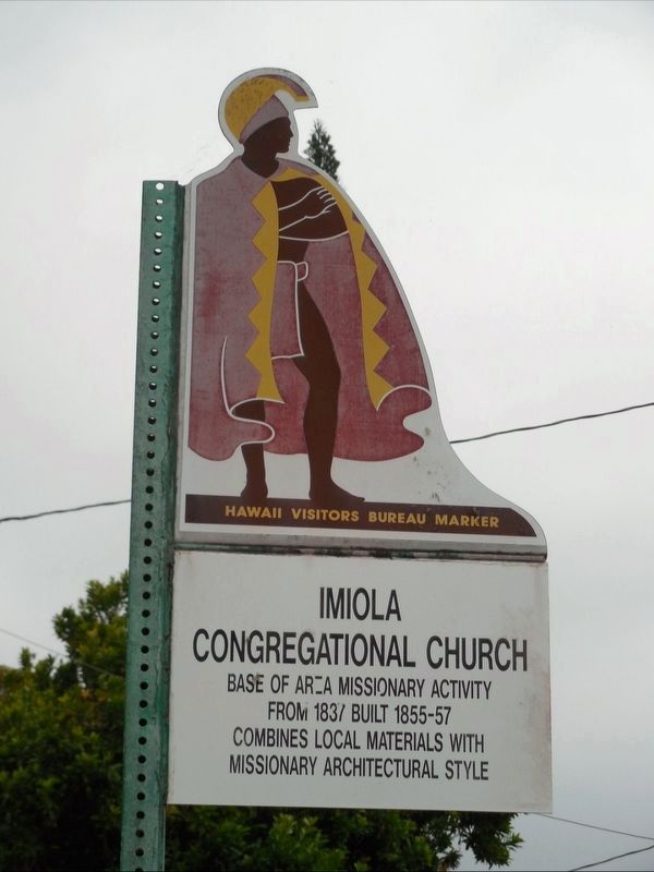 Imiola Congregational Church Marker. Click for full size. Imiola Congregational Church Marker image. Click for full size.