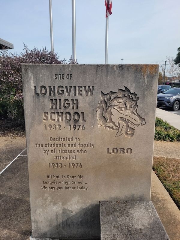 Longview High School Marker image. Click for full size.