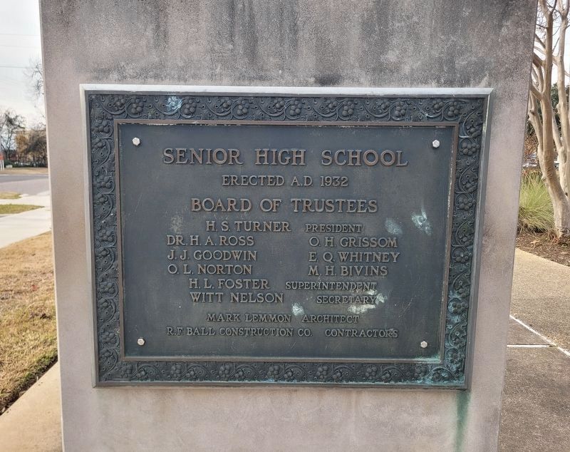 Longview High School 2nd Marker image. Click for full size.