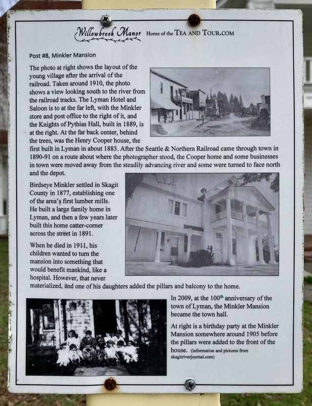 Minkler Mansion Marker. Click for full size. Minkler Mansion Marker image. Click for full size.
