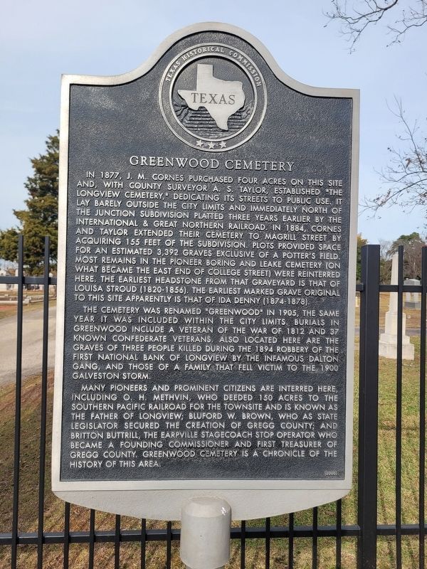 Greenwood Cemetery Marker image. Click for full size.