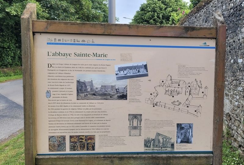 Sainte-Marie Abbey Marker image. Click for full size.