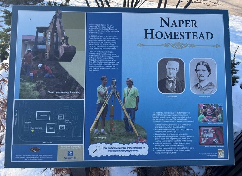 Naper Homestead Marker image. Click for full size.