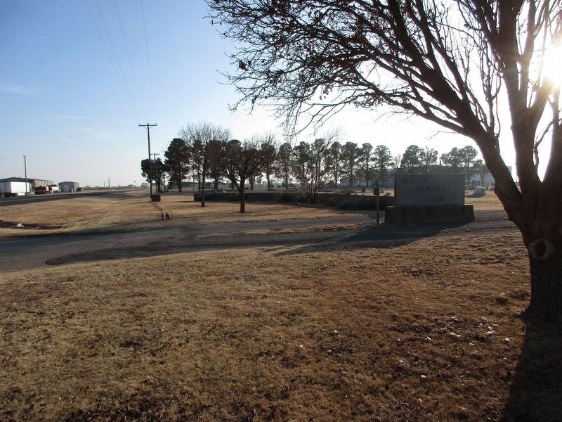 Morton Memorial Cemetery and marker image. Click for full size.