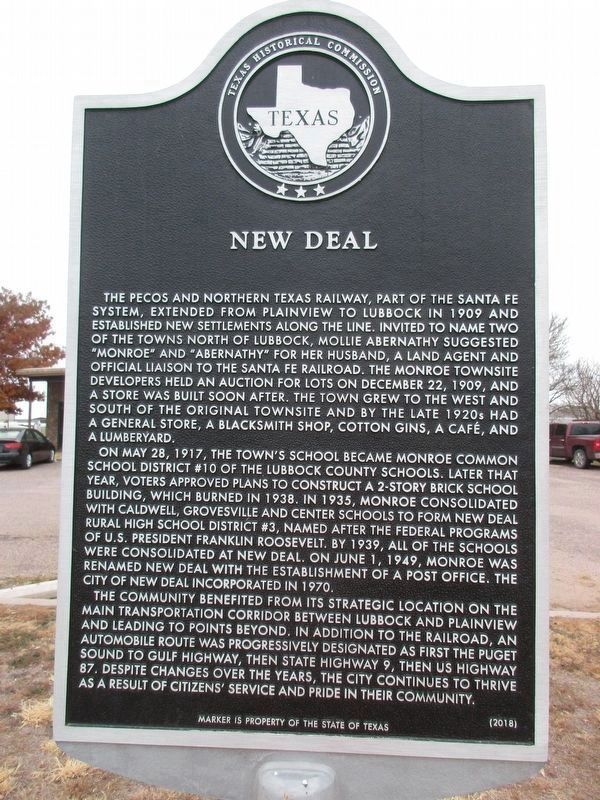 New Deal Marker image. Click for full size.