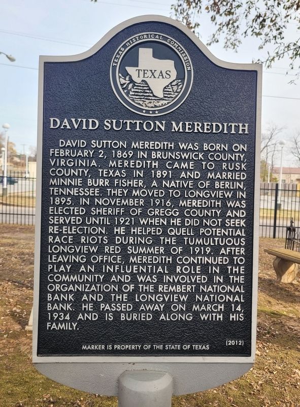 David Sutton Meredith Marker image. Click for full size.