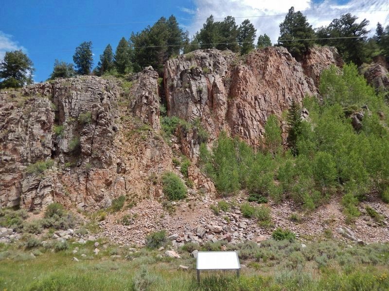 Rock Climbing at Camp Hale Marker. Click for full size. Rock Climbing at Camp Hale Marker image. Click for full size.