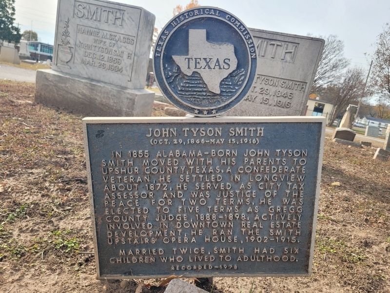 John Tyson Smith Marker image. Click for full size.