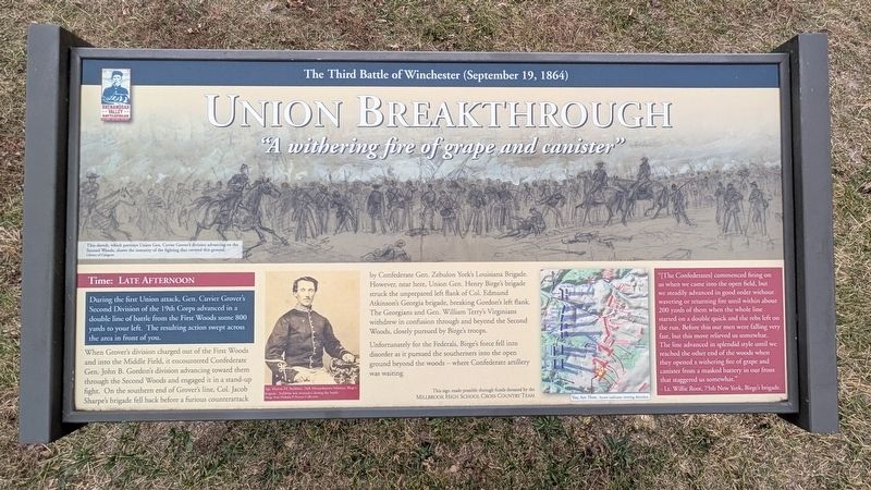 Union Breakthrough Marker image. Click for full size.