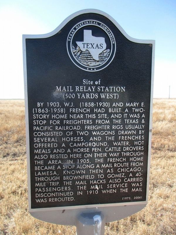 Site of Mail Relay Station Marker. Click for full size. Site of Mail Relay Station Marker image. Click for full size.