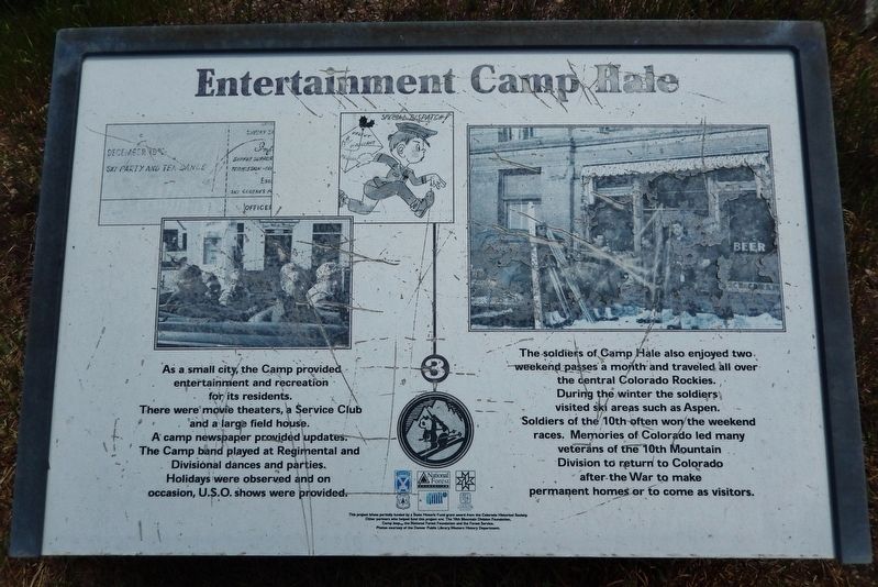 Entertainment Camp Hale Marker image. Click for full size.
