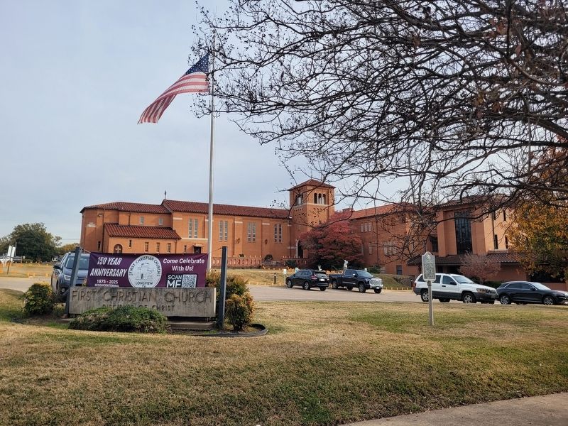 First Christian Church of Longview and Marker image. Click for full size.