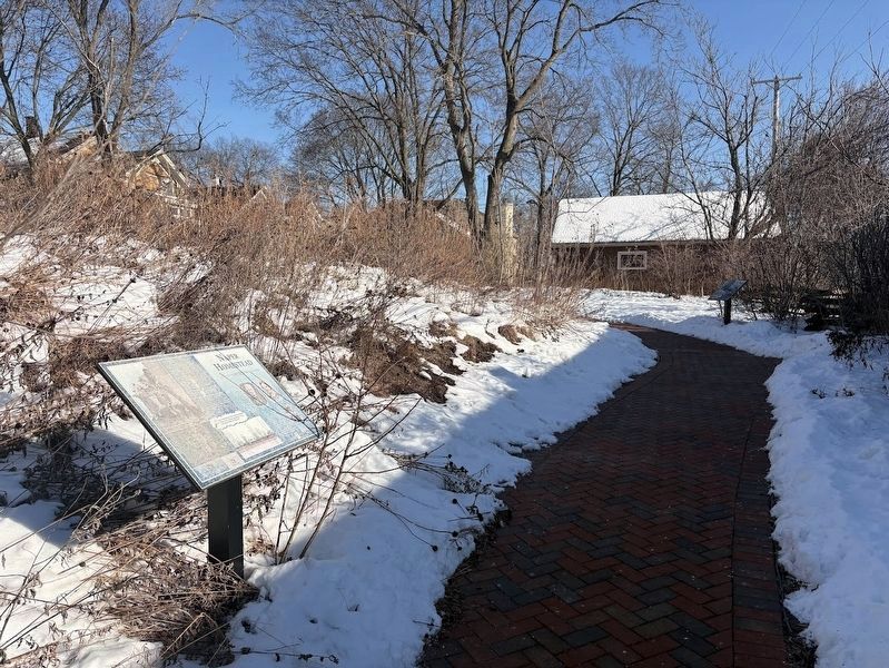 Naper Settlement Marker image. Click for full size.