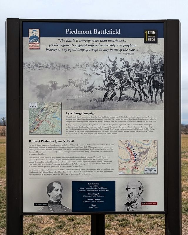 Piedmont Battlefield Marker. Click for full size. Piedmont Battlefield Marker image. Click for full size.