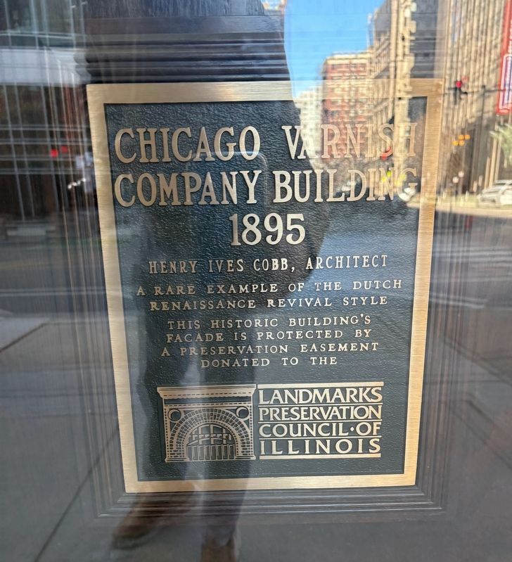 Chicago Varnish Company Buliding Marker image. Click for full size.