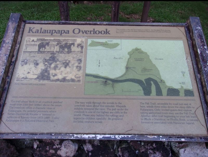 Kalaupapa Overlook Marker image. Click for full size.