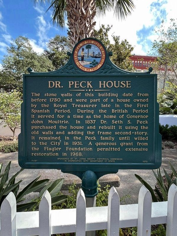 Dr. Peck House Marker image. Click for full size.