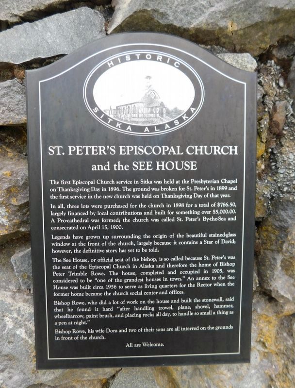 St Peter's Episcopal Church and the See House Marker. Click for full size. St Peter's Episcopal Church and the See House Marker image. Click for full size.