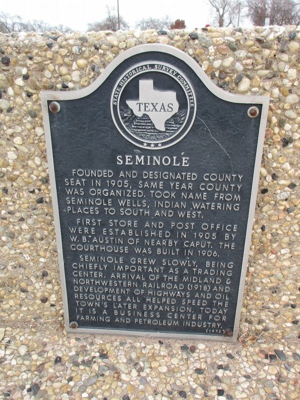 Seminole Marker. Click for full size. Seminole Marker image. Click for full size.