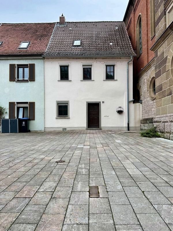 Abraham Fuchs stolperstein - wide view image. Click for full size.