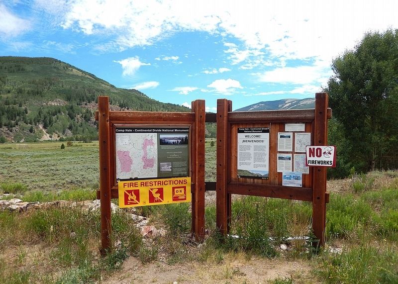 Camp Hale-Continental Divide National Monument Kiosk. Click for full size. Camp Hale-Continental Divide National Monument Kiosk image. Click for full size.