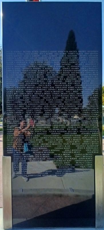 Kern County World War II Veterans Memorial. Click for full size. Kern County World War II Veterans Memorial image. Click for full size.