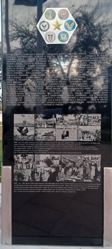 Kern County World War II Veterans Memorial. Click for full size. Kern County World War II Veterans Memorial image. Click for full size.