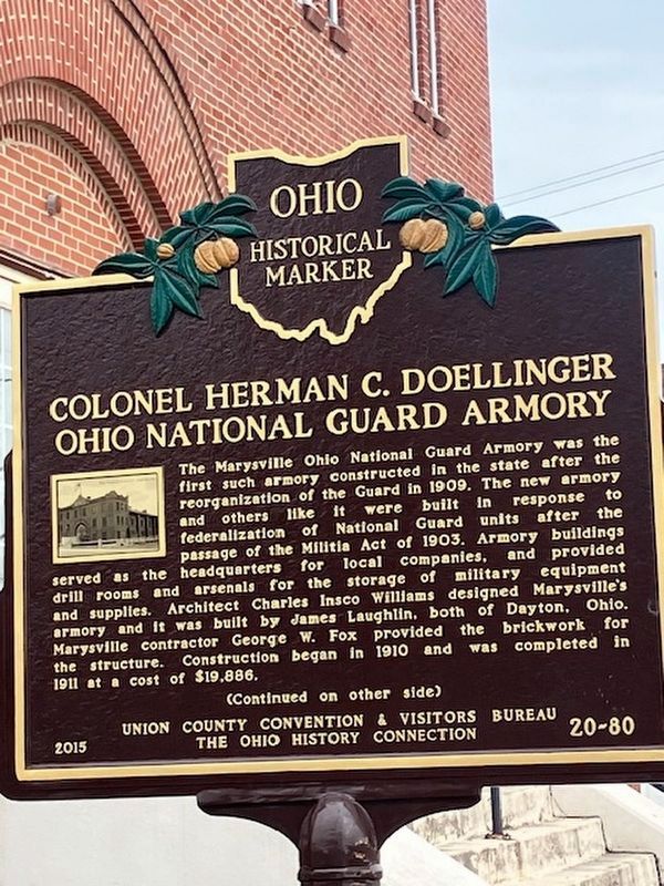 Colonel Herman C. Doellinger Marker (Side A) image. Click for full size.