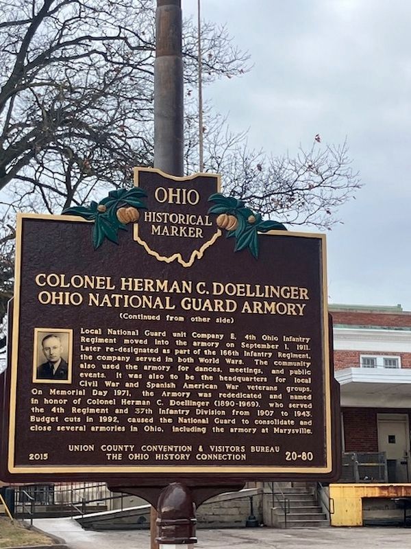 Colonel Herman C. Doellinger Marker (Side B) image. Click for full size.