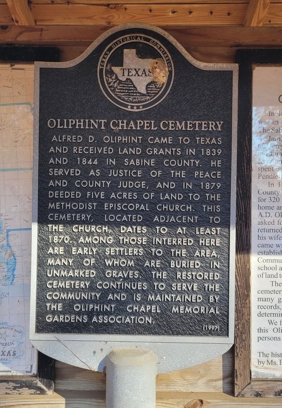 Oliphint Chapel Cemetery Marker image. Click for full size.
