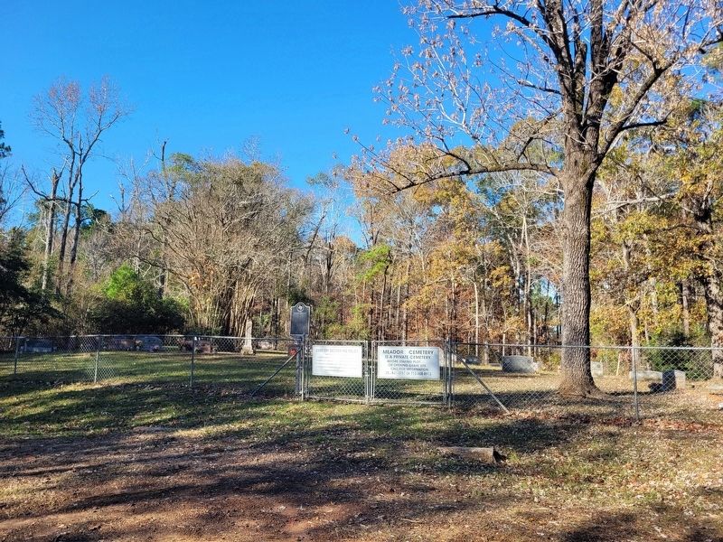 Meador Cemetery Marker. Click for full size. Meador Cemetery Marker image. Click for full size.