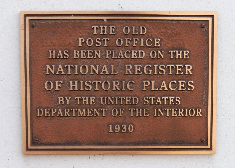 The Old Post Office Marker image. Click for full size.